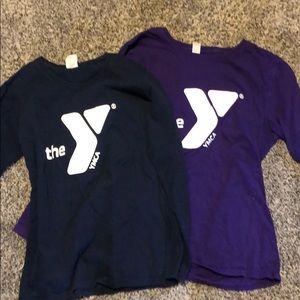 Navy blue/ purple long sleeve t shirt